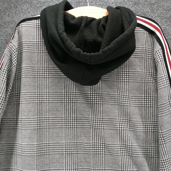 Five by Five Master Piece Men's Hoodie Multi XL Plaid Pullover Long Sleeve - Picture 5 of 13